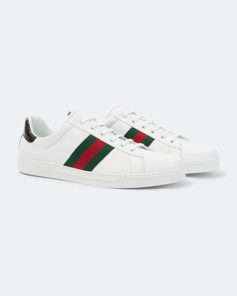 Gucci Sneakers Ace aus Leder Weiß