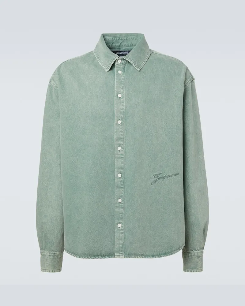 Jacquemus Jeanshemd Simon de-Nîmes Grün