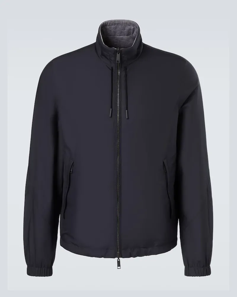 Ermenegildo Zegna Wendbare Jacke Brezza Blau