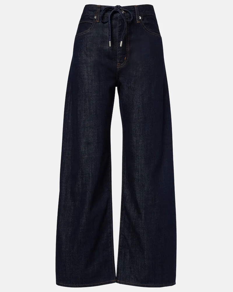 Frame Denim Wide-Leg Jeans The Off Duty Blau
