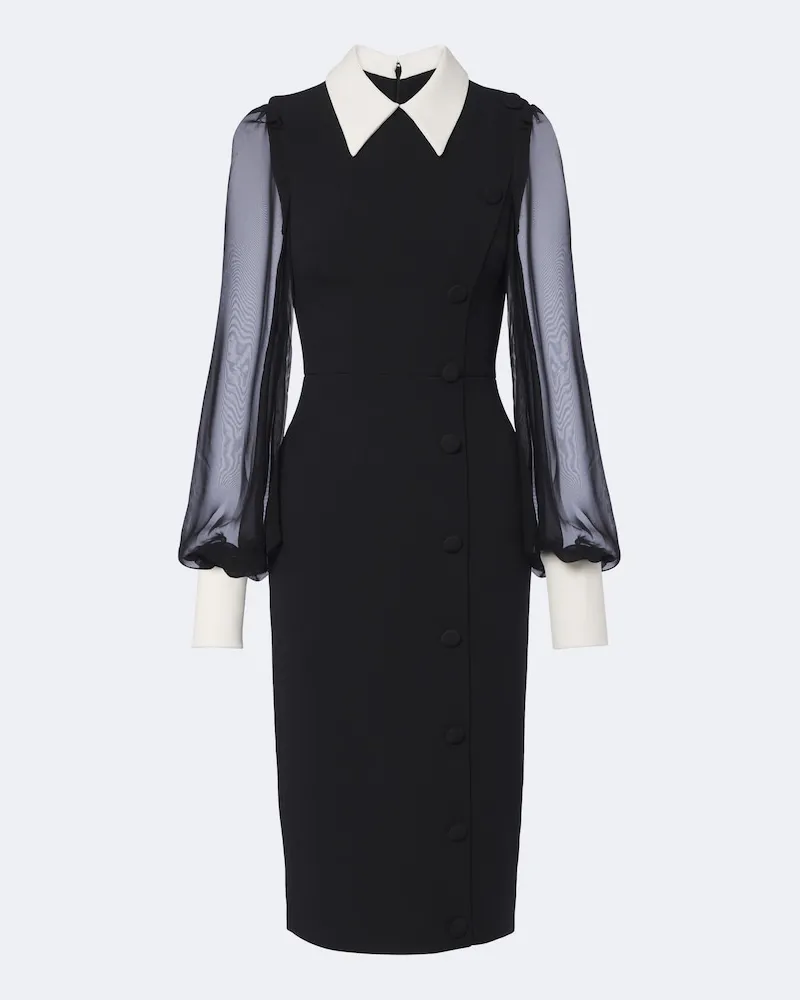 Safiyaa Cocktailkleid aus Crêpe Schwarz