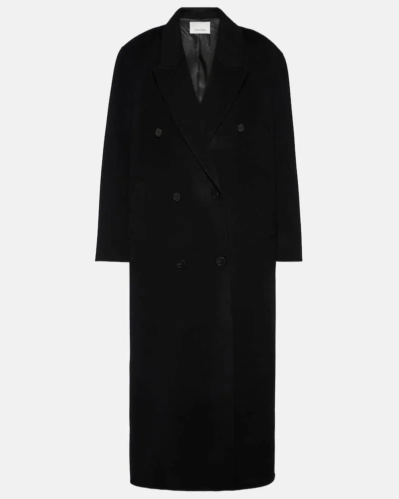 FRANKIE Shop Oversize-Mantel Gaia aus einem Wollgemisch Schwarz