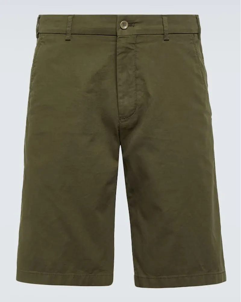 Loro Piana Bermuda-Shorts aus einem Baumwollgemisch Gruen