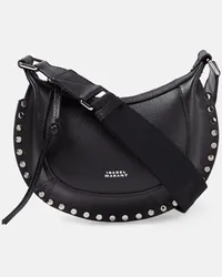 Isabel Marant Schultertasche Oskan Moon Mini aus Leder Schwarz