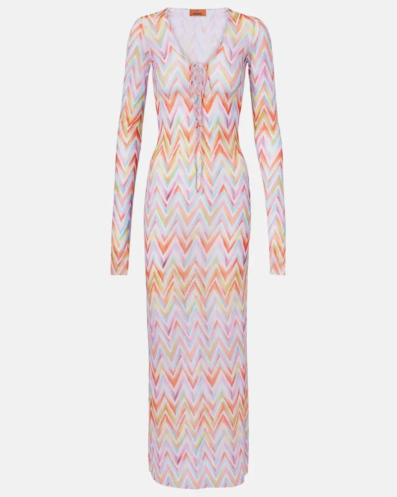 Missoni Maxikleid aus Tüll Multicolor