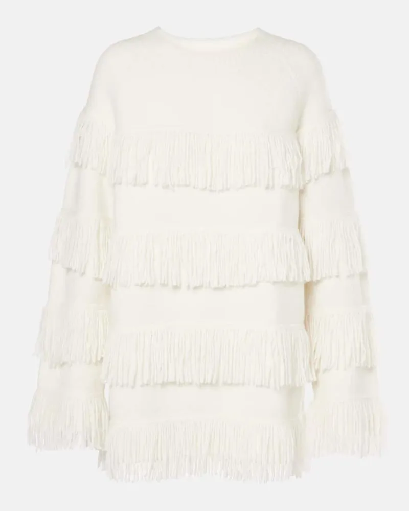 Lisa Yang Pullover Agneta aus einem Kaschmirgemisch Weiß