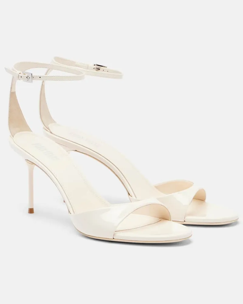 Paris Texas Sandalen Lidia 70 aus Lackleder Weiß