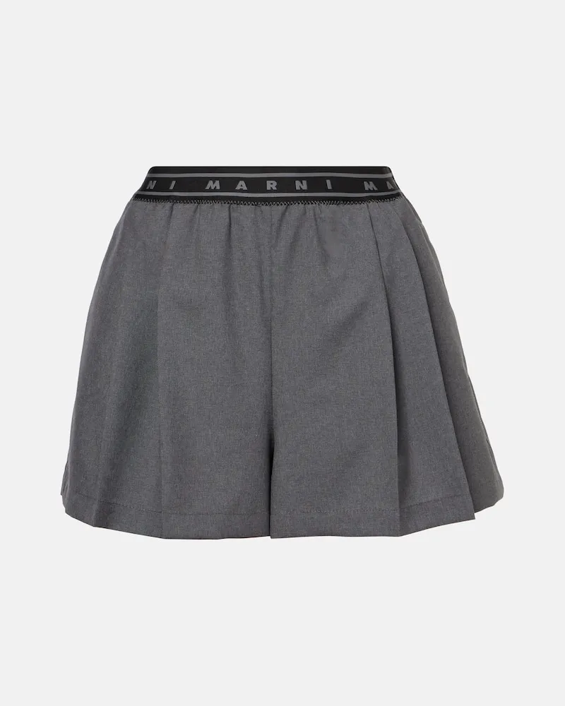 Marni Shorts aus Schurwolle Grau