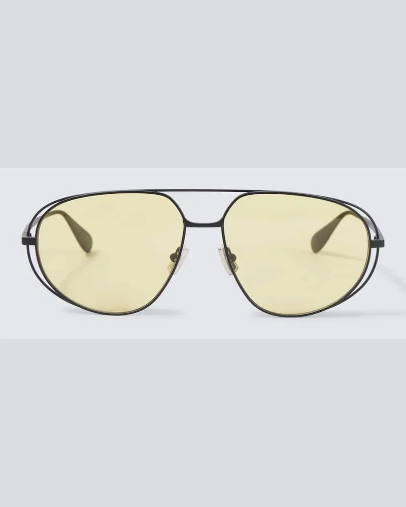 Bottega Veneta Aviator-Sonnenbrille Classic Schwarz