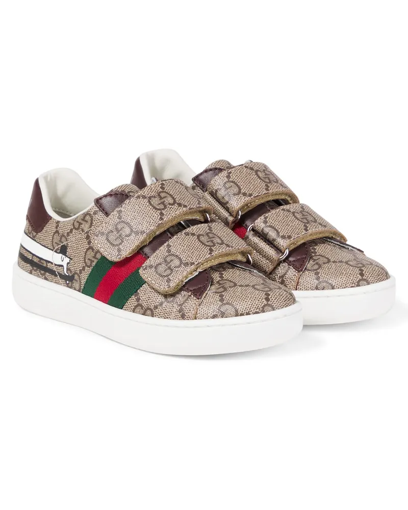 Gucci X Euan Roberts Sneakers GG Canvas Web Beige