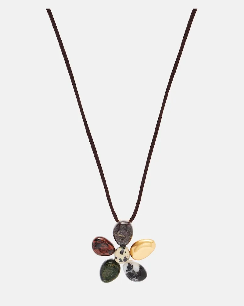Zimmermann Halskette Norma, 16kt vergoldet Multicolor