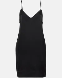 Totême Slipdress aus Satin Schwarz