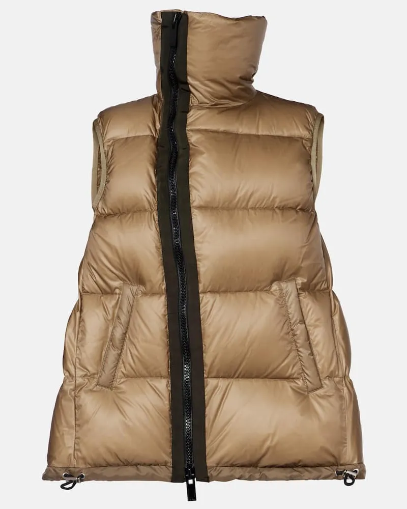 Sacai Daunenweste Beige