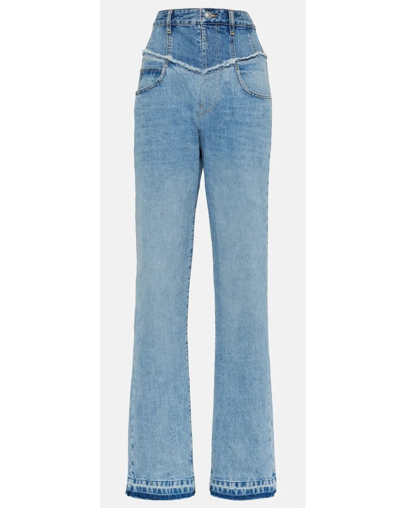 Isabel Marant High-Rise Jeans Noemie Blau