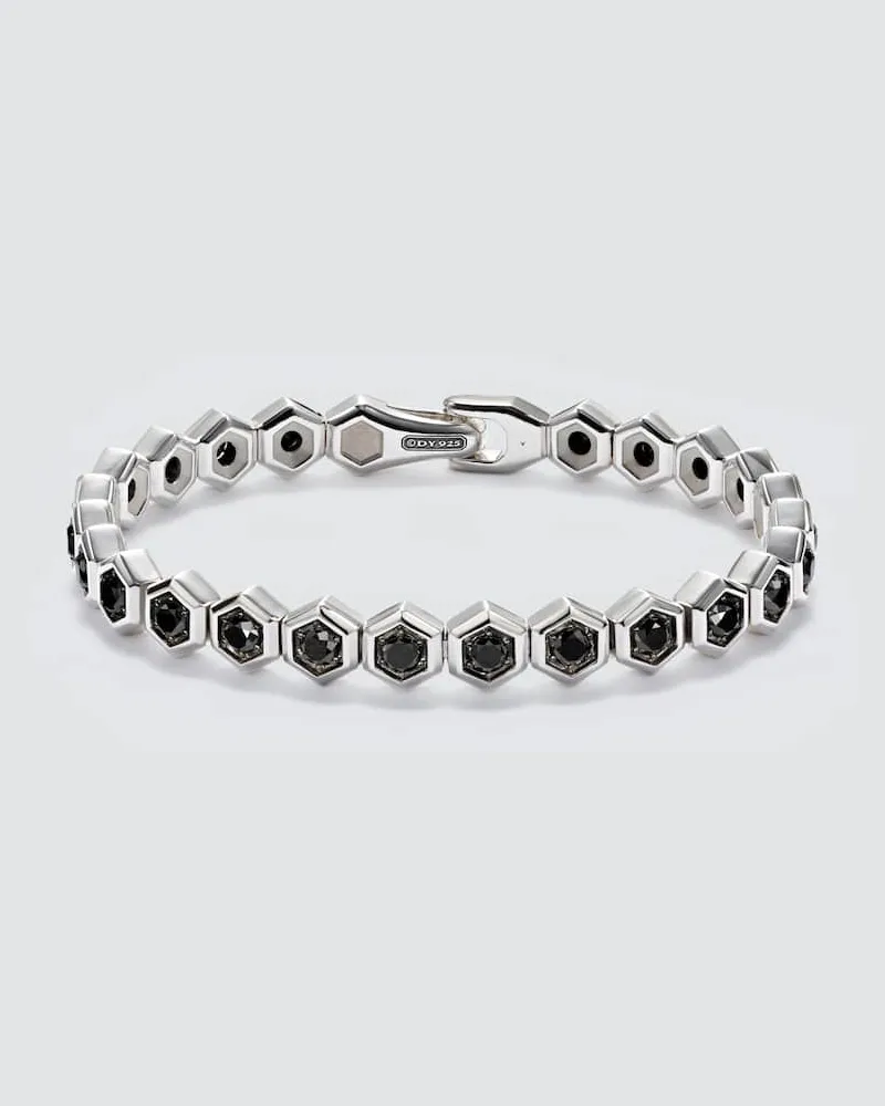 David Yurman Armband Hex aus Sterlingsilber mit Diamanten Silber