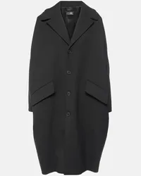 Maison Margiela Mantel aus Gabardine Schwarz