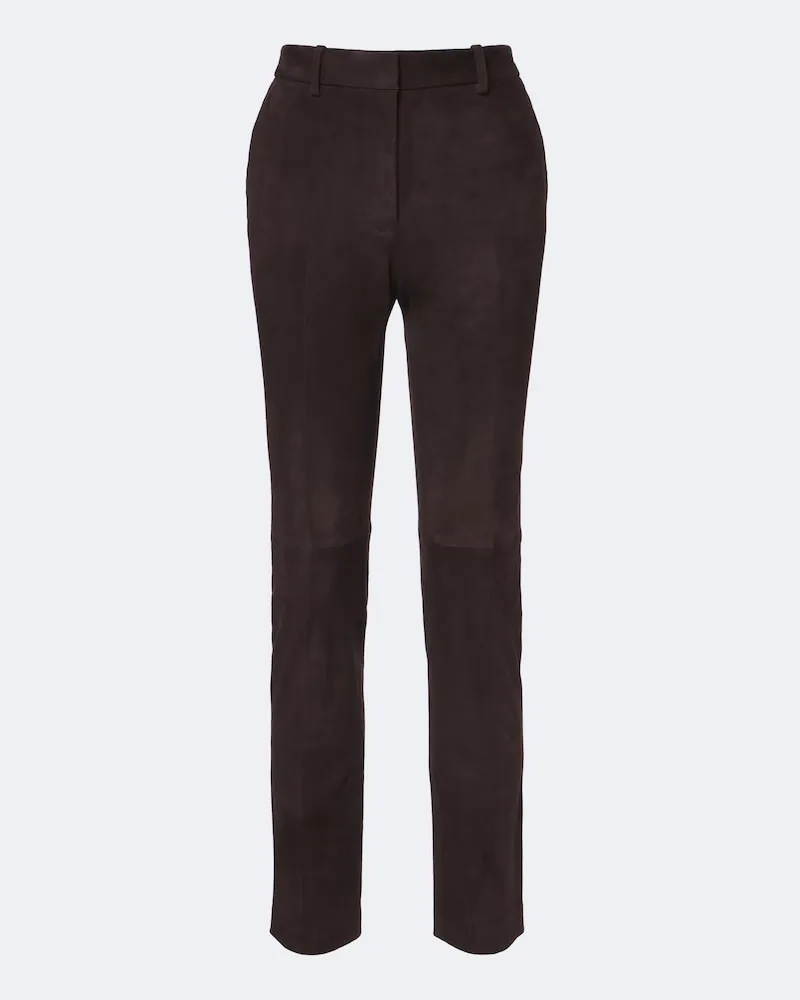 Joseph Schmale Hose Coleman aus Veloursleder Braun