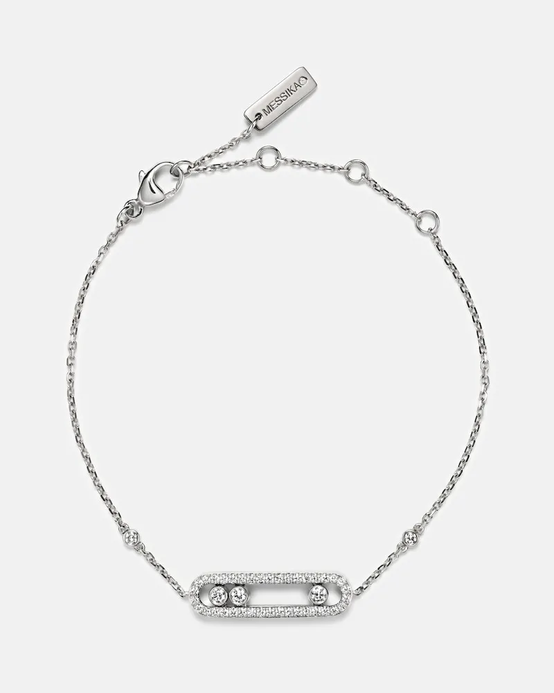 Messika Armband Baby Move aus 18kt Weißgold mit Diamanten Gold
