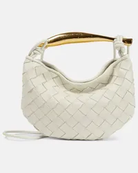 Bottega Veneta Tote Sardine Mini aus Leder Nude