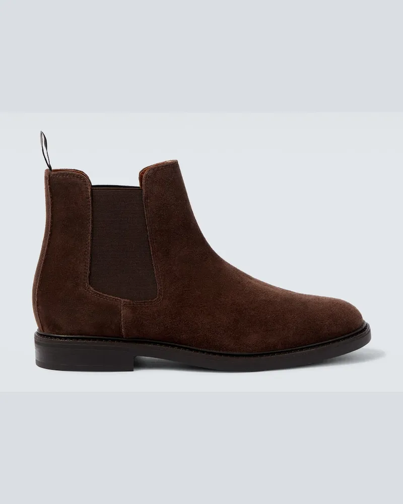 Ralph Lauren Chelsea Boots Asher aus Veloursleder Braun