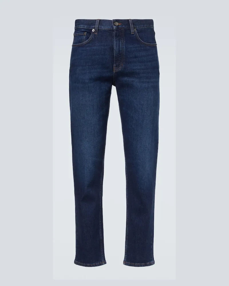 Ermenegildo Zegna Mid-Rise Slim Jeans Blau