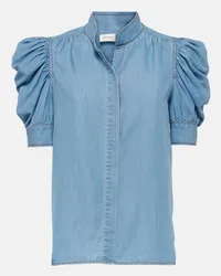 Frame Denim Bluse aus Denim Blau