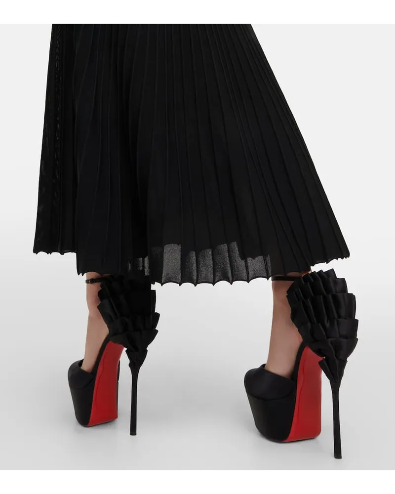 Christian Louboutin Plateau Pumps Maria Frou Alta aus Satin bei MyBestBrands shoppen