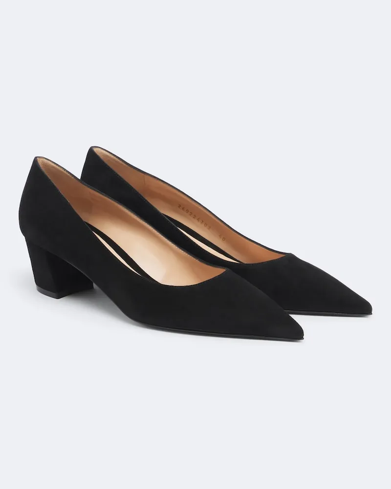 Gianvito Rossi Pumps Aylin aus Veloursleder Schwarz