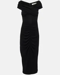 Diane von Furstenberg Midikleid Stephen aus Jersey Schwarz