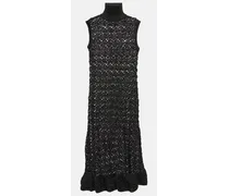Midikleid aus Häkelstrick