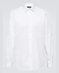 Thom Sweeney Hemd Lecce aus Baumwollpopeline Weiss