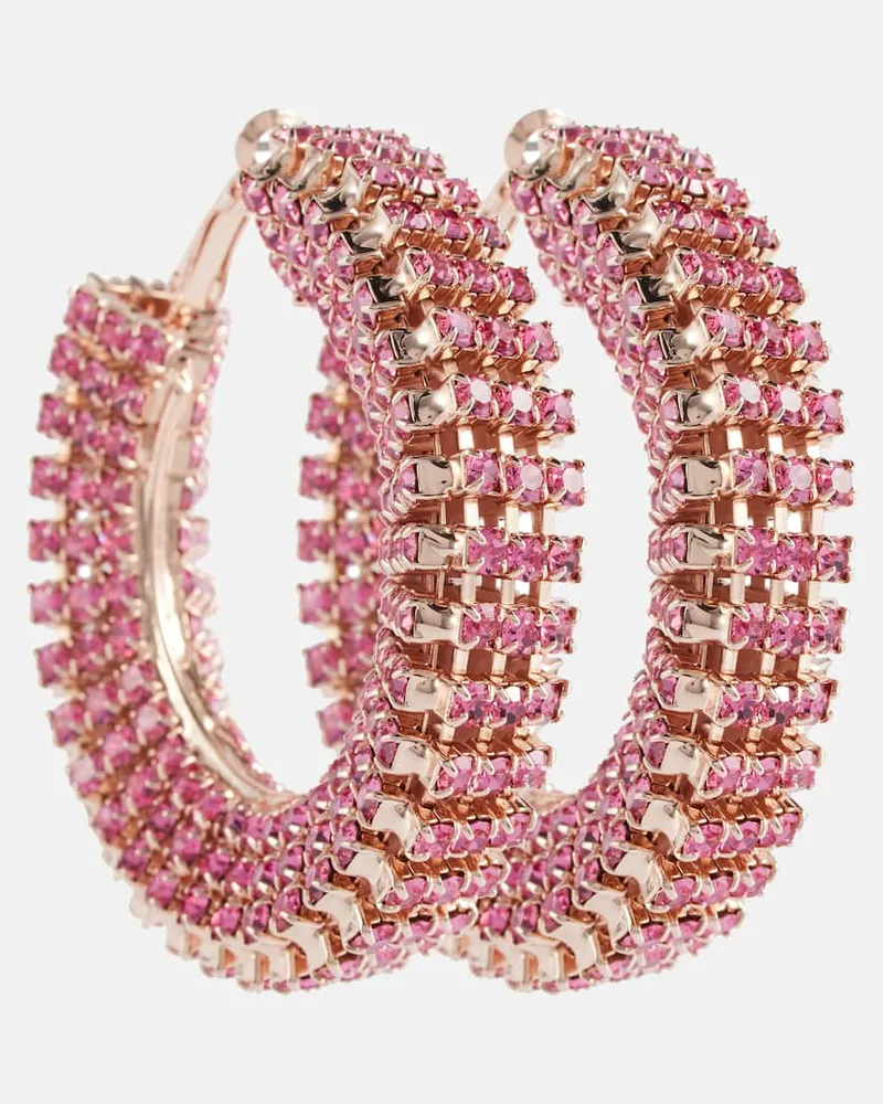 Magda Butrym Ohrringe mit Kristallen Pink