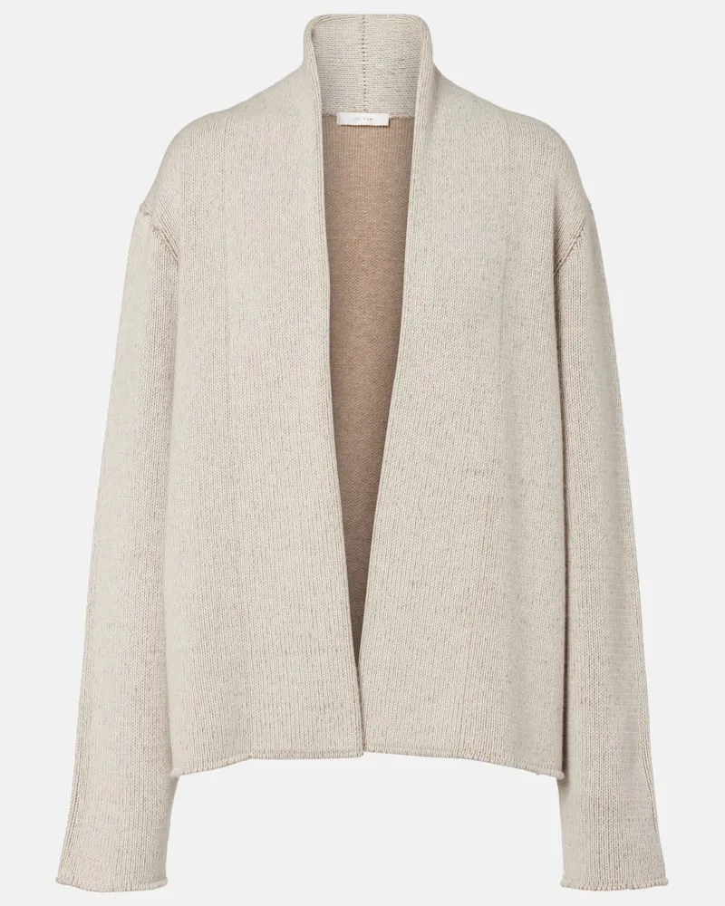 The Row Cardigan Leriko aus Kaschmir Beige