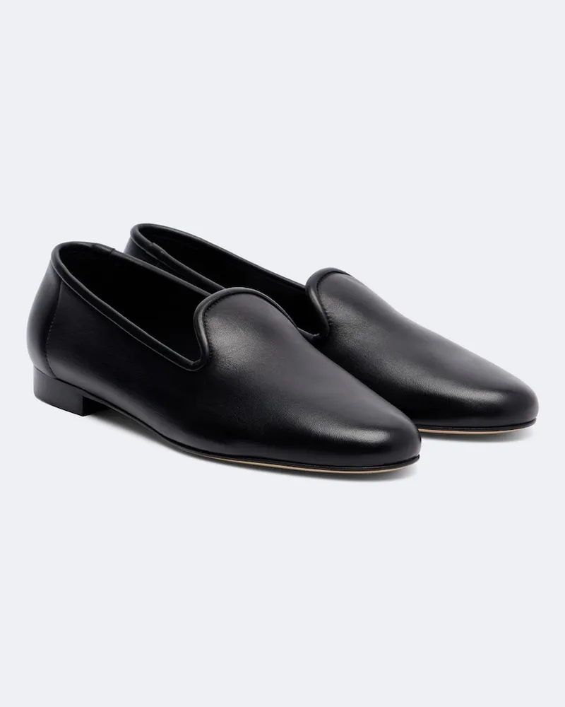 Totême Loafers aus Leder Schwarz