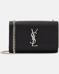 Saint Laurent Schultertasche Kate Small aus Leder Schwarz