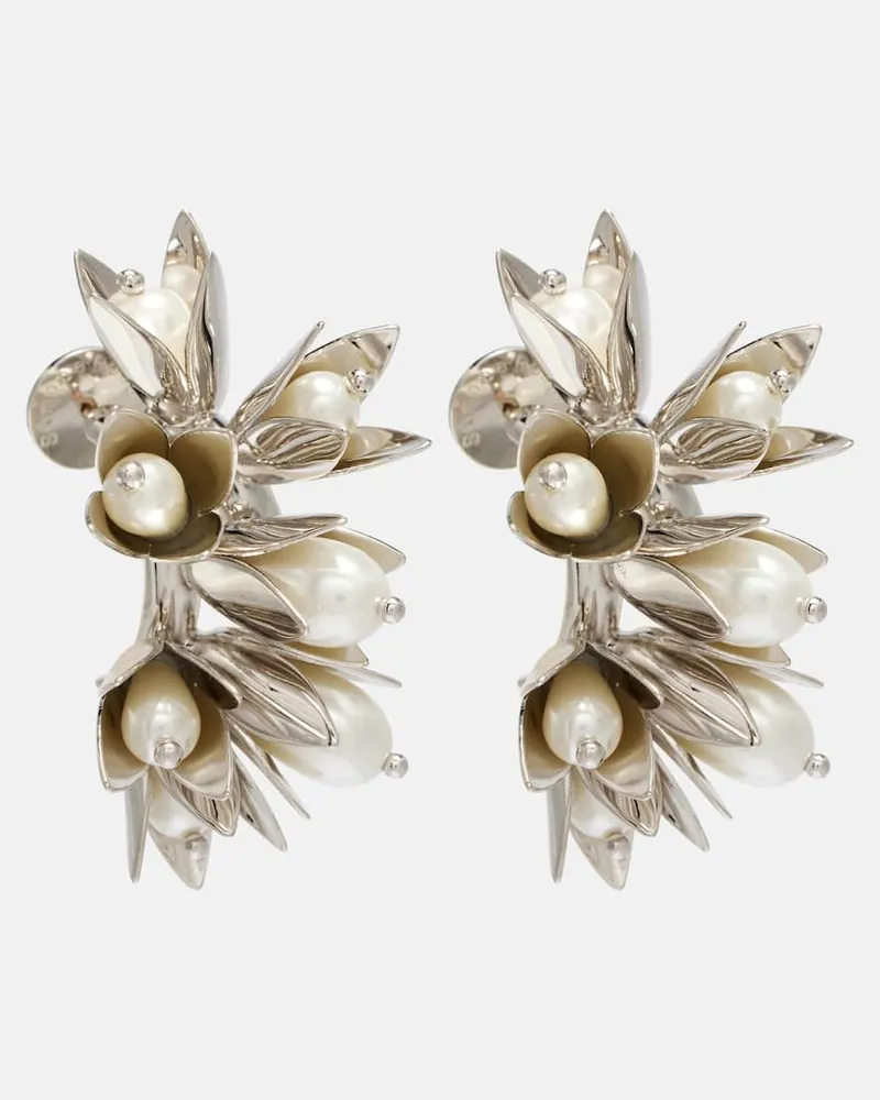 Simone Rocha Ohrringe mit Zierperlen Silber