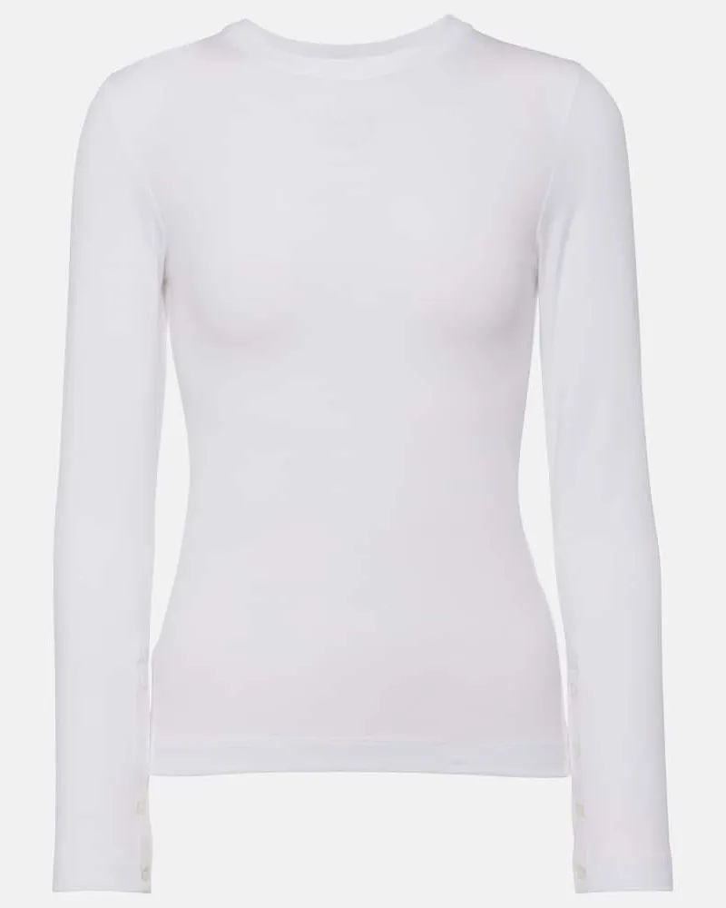 Loewe Longsleeve Anagram aus Jersey Weiß