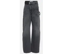 High-Rise Straight Jeans Twisted