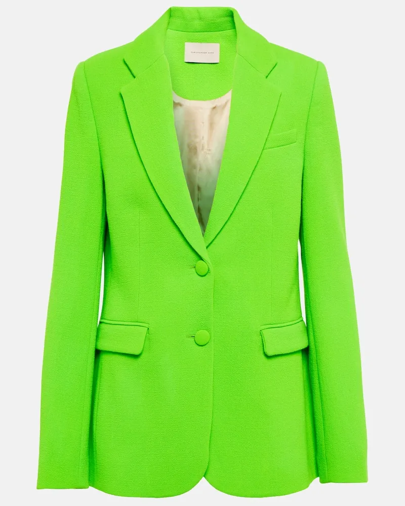Christopher Kane Blazer Chroma aus Wolle Grün