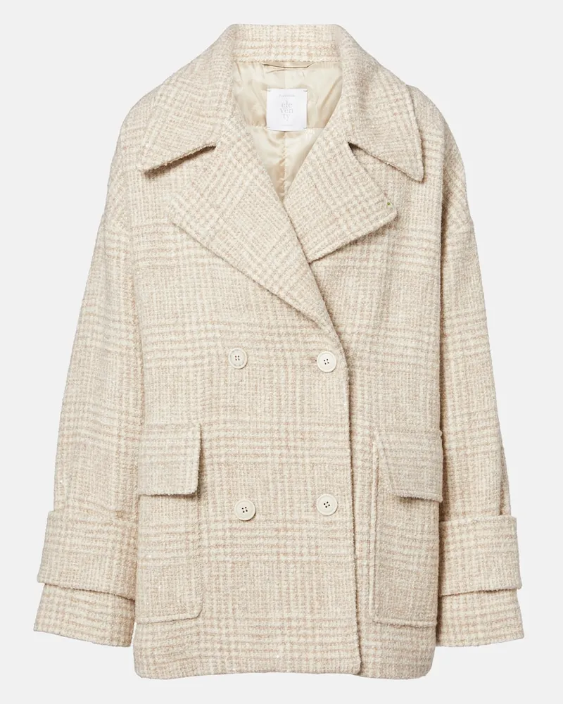 Eleventy Jacke aus Wolle und Alpakawolle Beige