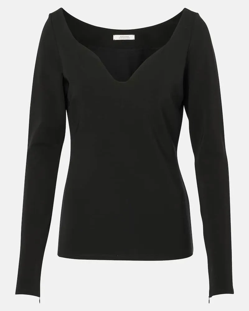 Dorothee Schumacher Top Soft Shape Schwarz