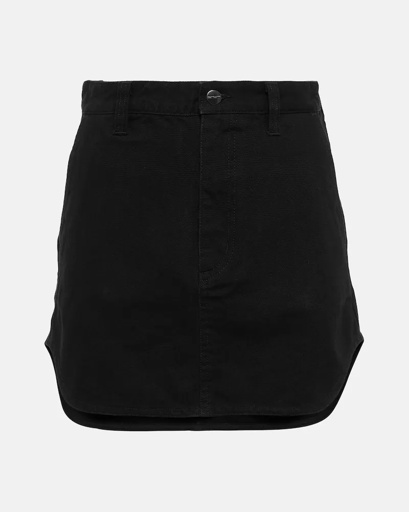 WARDROBE.NYC X Carhartt WIP Minirock aus Baumwolle Schwarz