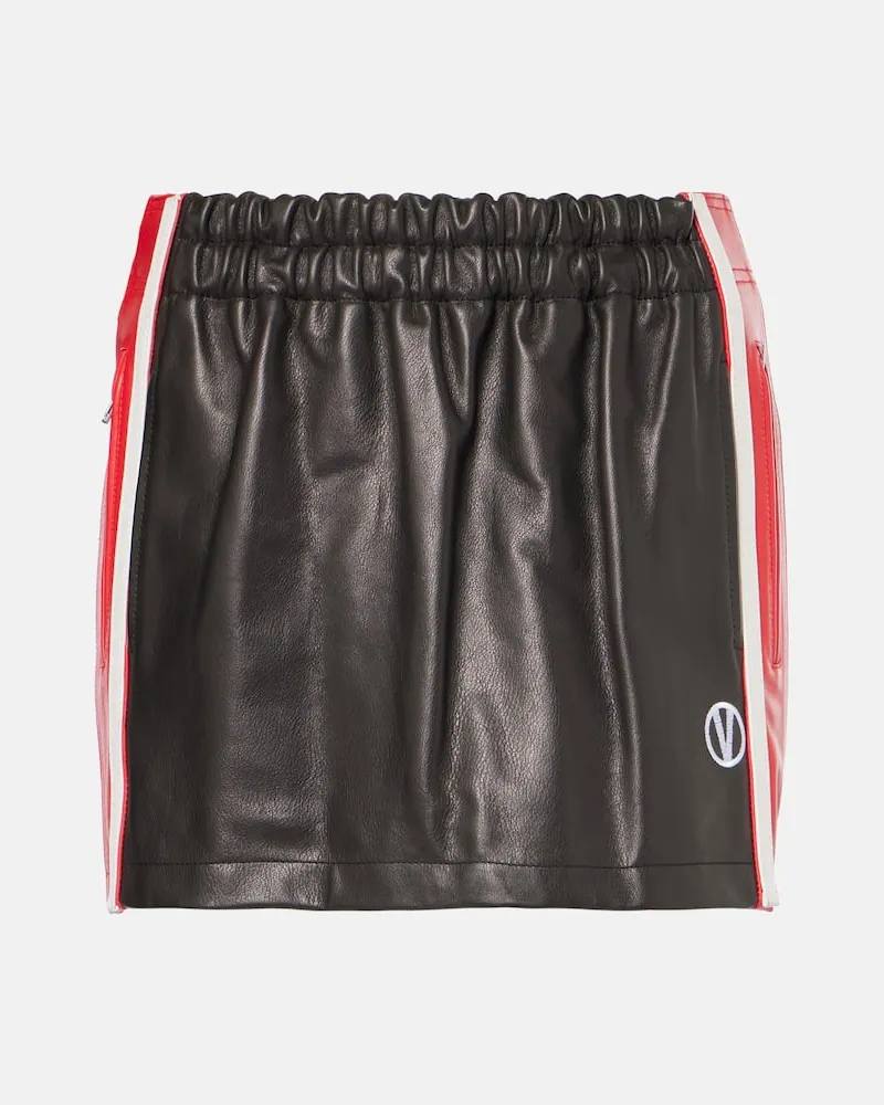 VETEMENTS Minirock aus Leder Schwarz