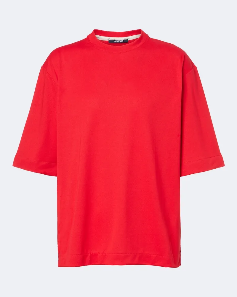 Jacquemus T-Shirt aus Jersey Rot