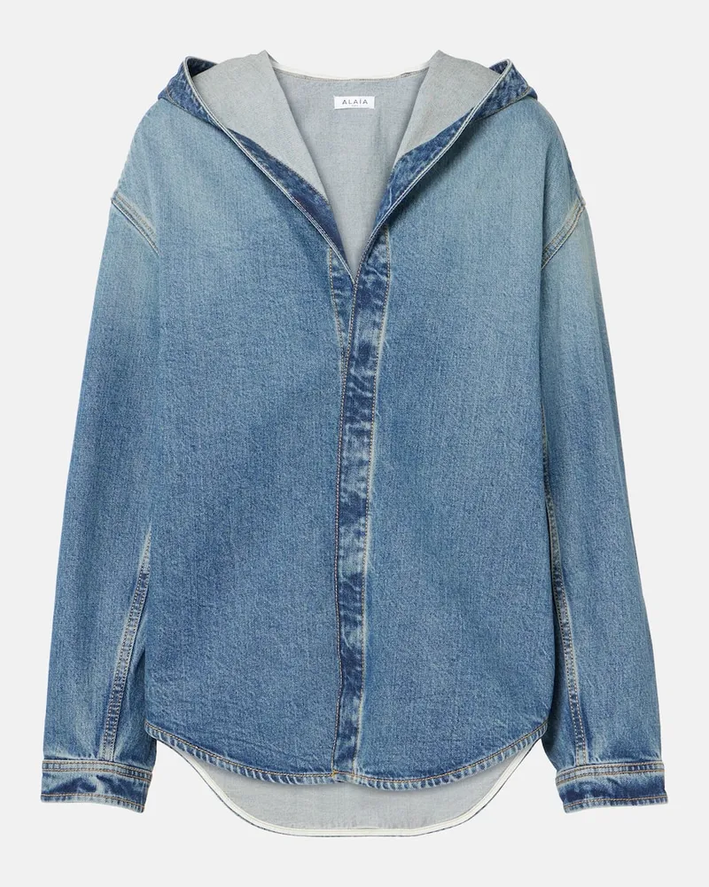 Alaïa Alaïa Jeanshemd Blau