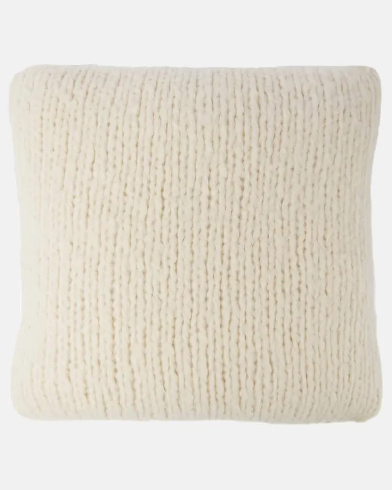 Gabriela Hearst Kissen Thelma aus Kaschmir Neutral