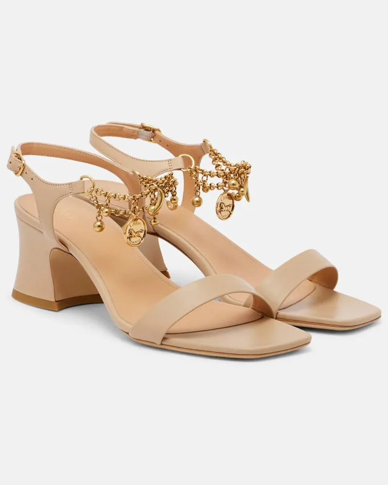 Chloé Chloé Sandalen Chloé Charms aus Leder Gold