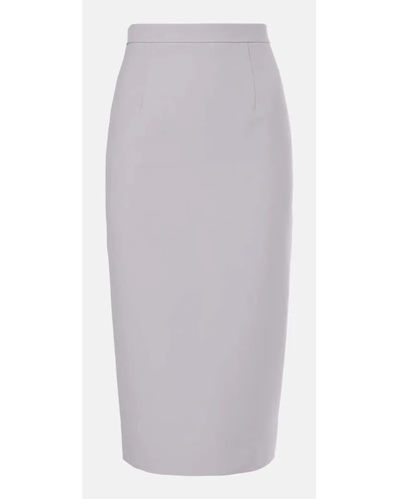 Roland Mouret Midirock aus Crepe Grau