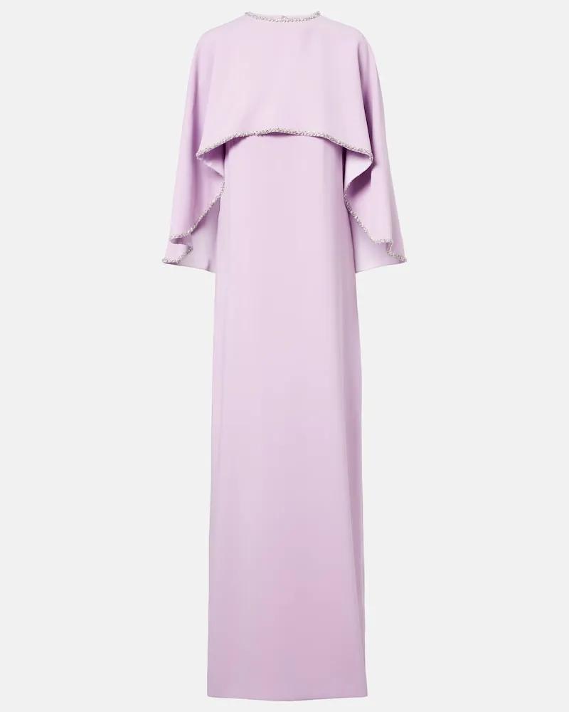 COSTARELLOS Robe mit Kristallen Violett