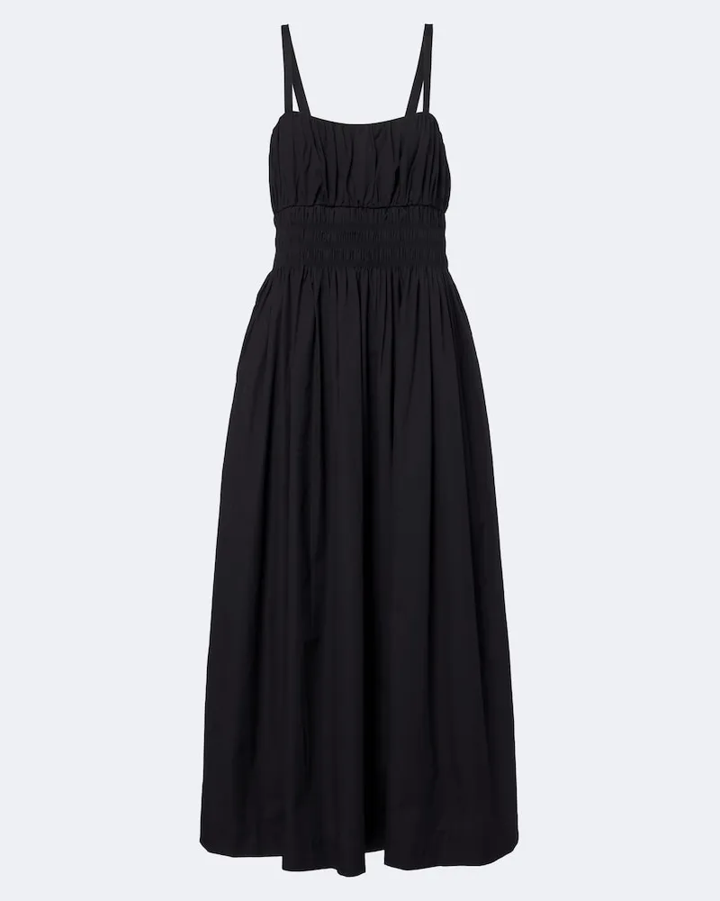 ASCENO Midikleid Verona aus Baumwolle Schwarz